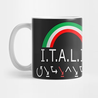 Italy FLAG ART design Mug